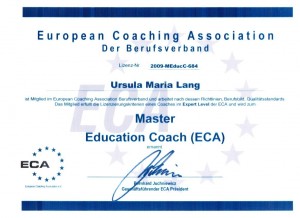 ECA Zertifikat für Master Coach
